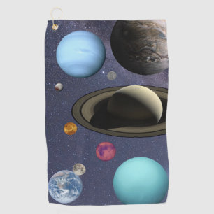 Toalla De Golf Planetas del sistema solar