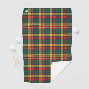 Toalla De Golf Plant Clan Buchanan Tartan Red Yellow Green Check