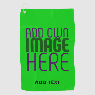 TOALLA DE GOLF PLANTILLA DE TEXTO DE IMAGEN VERDE MODERNA EDITABL