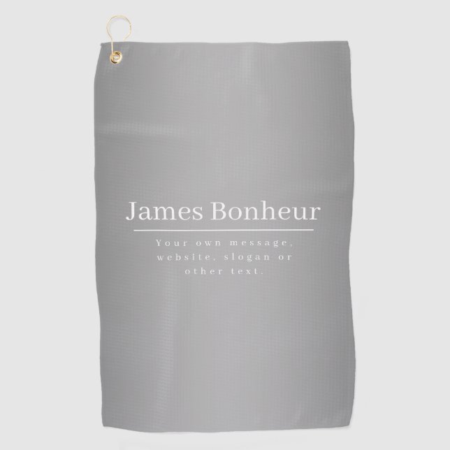 Toalla De Golf Plantilla promocional editable para empresas, etc. (Anverso)