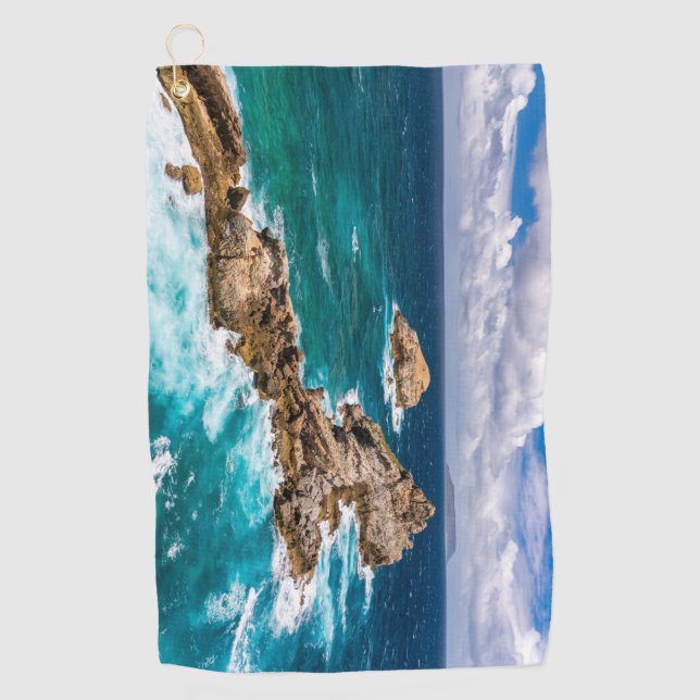 Toalla De Golf Pointe des Chateaux, Grande-Terre, Guadalupe #2 (Anverso)