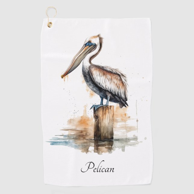 Toalla De Golf Poise of the Pelican (Anverso)