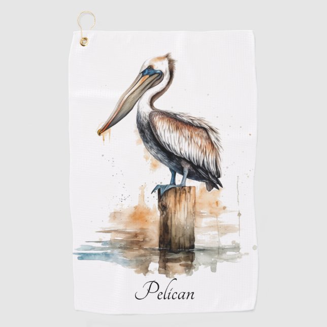 Toalla De Golf Poise of the Pelican (Anverso)