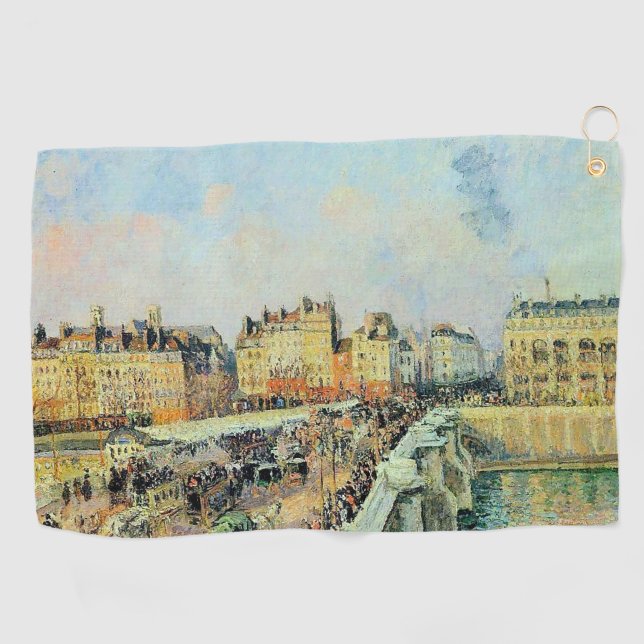 Toalla De Golf Pont Neuf, Tarde, Sunlight Camille Pissarro (Horizontal)