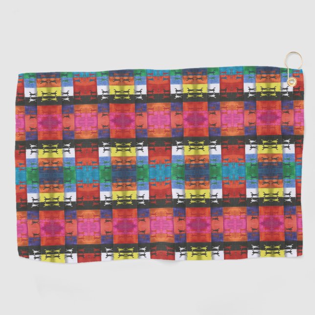 Toalla De Golf Pop art no.1 by Yeshaya Dank - unity & harmony (Horizontal)