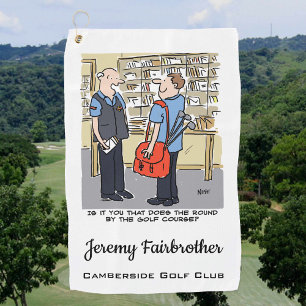 Toalla De Golf Postman Cerca Del Campo De Golf Personalizado