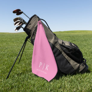 Toalla de Golf Premium con Monograma Moderno