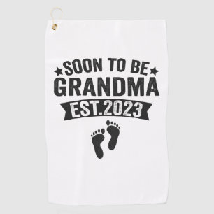 Toalla De Golf Pronto será la abuela 2023 un nuevo regalo de bebé
