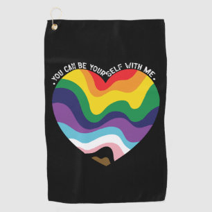 Toalla De Golf Puedes ser tú mismo conmigo LGBT Transexual Gay