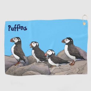 Toalla De Golf Puffins atlánticos