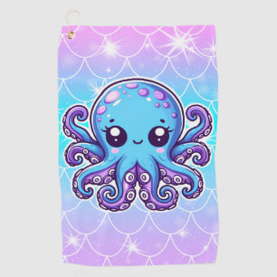 Toalla De Golf Pulpo azul lindo