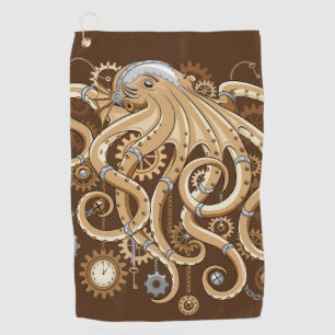 Toalla De Golf Pulpo Steampunk Retro Fantasía Mecánica