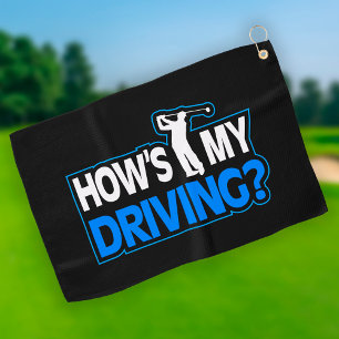 Toalla De Golf Pun de golf - ¿Cómo voy a conducir?