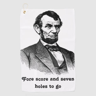 Toalla De Golf Puntuación de los factores Abraham Lincoln