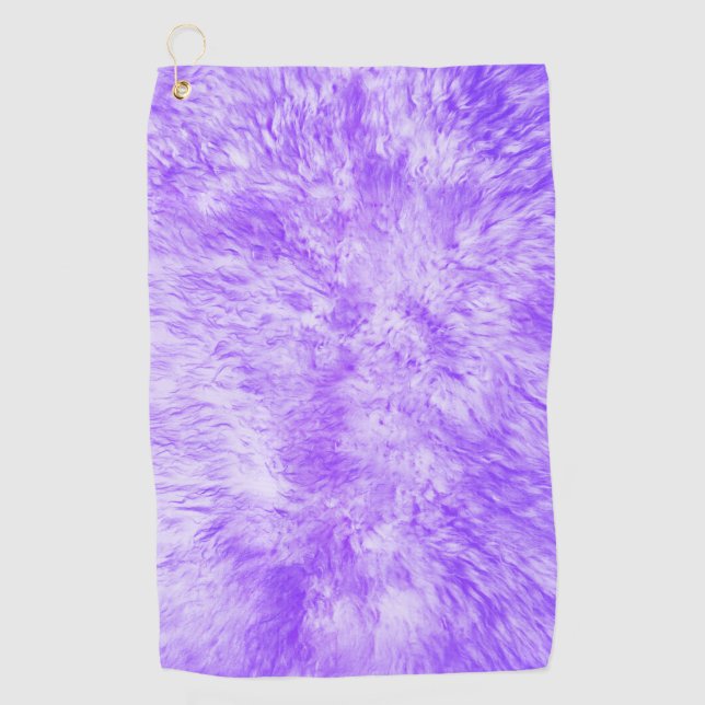 Toalla de golf Purple Fur Frenzy (Anverso)