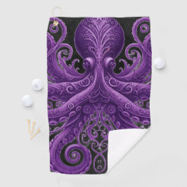 Toalla De Golf Purple Octopus Victorian Steampunk Kraken 