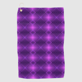 Toalla De Golf Purple towel featuring a symmetrical pattern 
