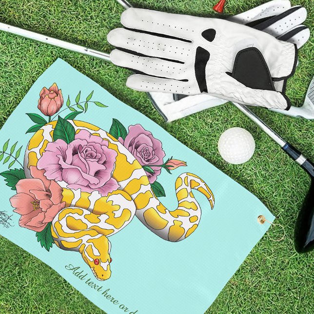 Toalla De Golf Python albino blanco amarillo (Subido por el creador)