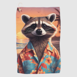 Toalla De Golf Raccoon Holiday