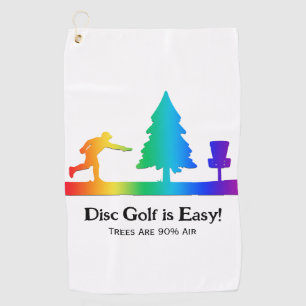 Toalla De Golf Rainbow Funny Disk Golf Tromba el obstáculo del ár