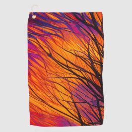 Toalla De Golf Ramas de árboles artísticos