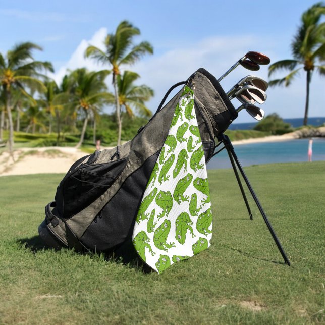Toalla De Golf Rana verde (golf towel)