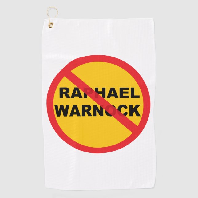 Toalla De Golf Raphael Warnock Danger (Anverso)