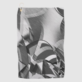 Toalla De Golf Rasgos grises sobre alguna imagen negra y borrosa