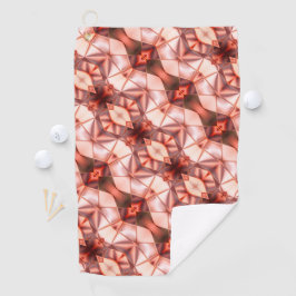 Toalla De Golf Rayas abstractas de formas sedas en vino rosado