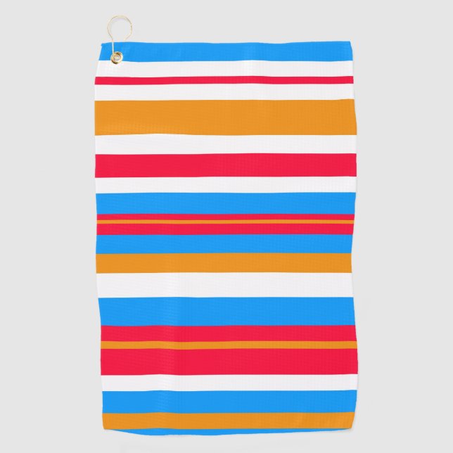 Toalla De Golf rayas coloridas (Anverso)