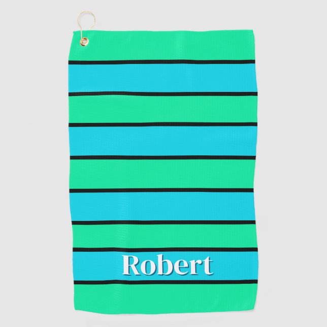 Toalla De Golf Rayas En Diseño (Anverso)
