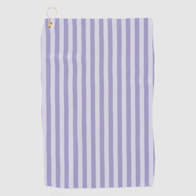 Toalla De Golf Rayas Moradas (Anverso)