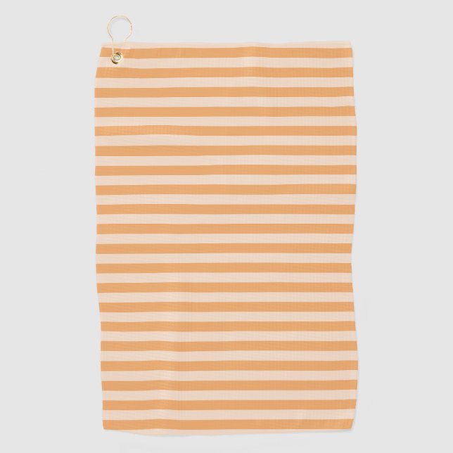 Toalla De Golf Rayas Naranjas (Anverso)