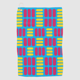 Toalla De Golf Rayas rosadas amarillas