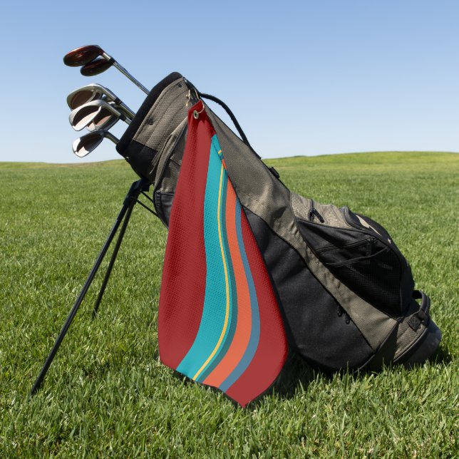 Toalla De Golf Rayas suroeste 24 (Verde)