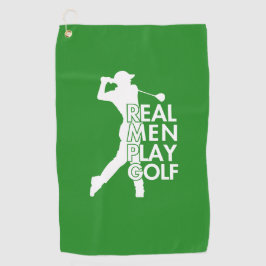 Toalla De Golf Real Man Play Golf Funny Golf Tema