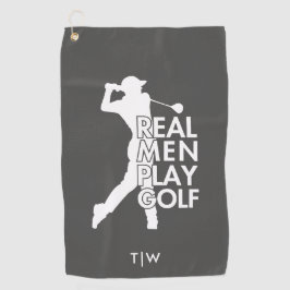 Toalla De Golf Real Man Play Golf Funny Golf Tema