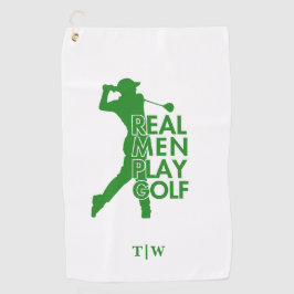 Toalla De Golf Real Man Play Golf Funny Golf Tema