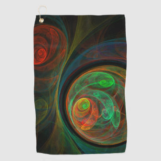 Toalla De Golf Reborn Green Abstract Art
