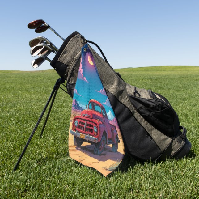 Toalla De Golf Recogida clásica estadounidense (Verde)