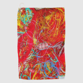 Toalla De Golf Redes de pesca coloridas