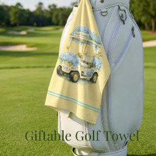 Toalla de Golf   Regalo de Campo de Golf Floral de