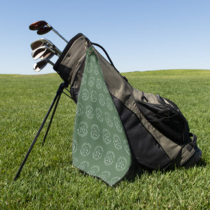 Toalla De Golf Regalo de monograma de palo de golf personalizado