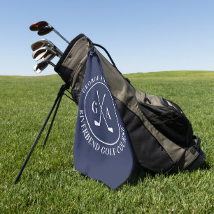 Toalla De Golf Regalo de Monograma de Palo de Golf Personalizado
