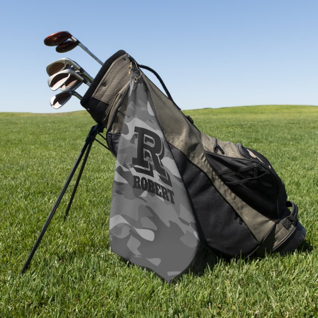 Toalla De Golf Regalo del personalizado de camuflaje militar del  (Verde)