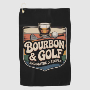 Toalla De Golf Regalo divertido para papá golfista de bourbon