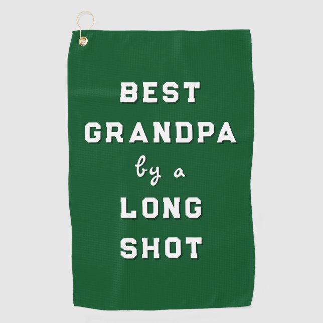 Toalla de golf regalo mejor abuelo (Anverso)