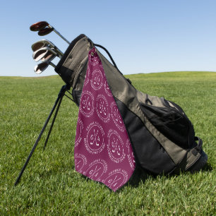 Toalla De Golf Regalo monograma del club de golf personalizado