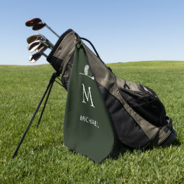 Toalla De Golf Regalo para Golfista Minimalista Moderno Monograma