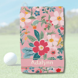 Toalla De Golf Regalos de flores de cosecha de personalizado para
